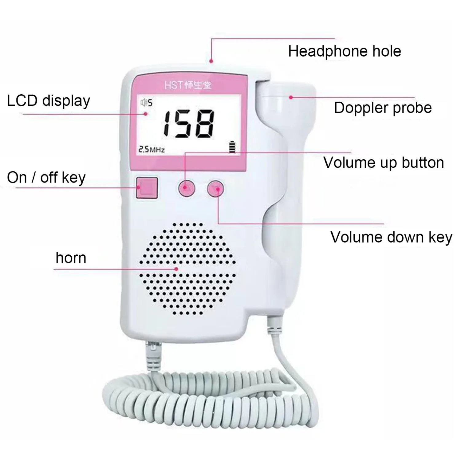 Допплеровский монитор сердечного ритма плода для беременных без - Цена: 1 396,65 - 1 680,41 руб.