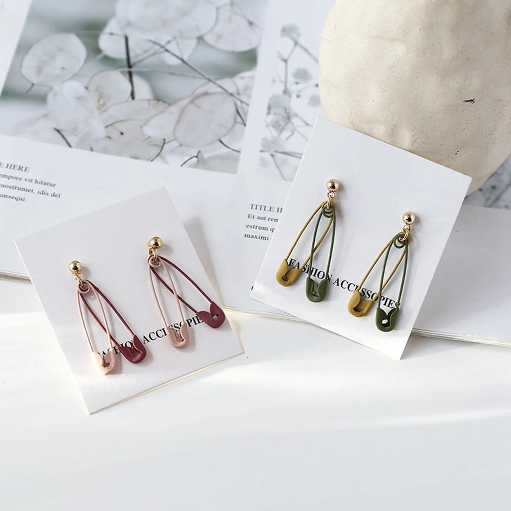 Серьги-подвески в стиле стимпанк с изображением черной кошки минималистичные