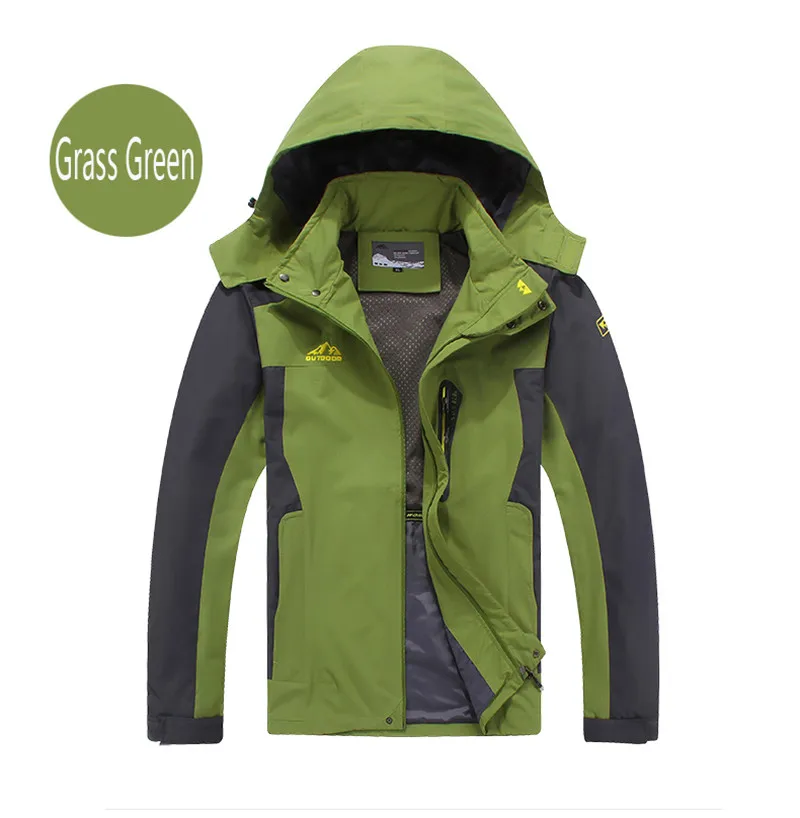 green Peilow Демисезонный верхняя одежда тонкая куртка Для мужчин Водонепроницаемый ветровка человек пальто Chaquetas Hombre Большие размеры L-5XL, 6XL, 7XL, 8xl - Цвет: green