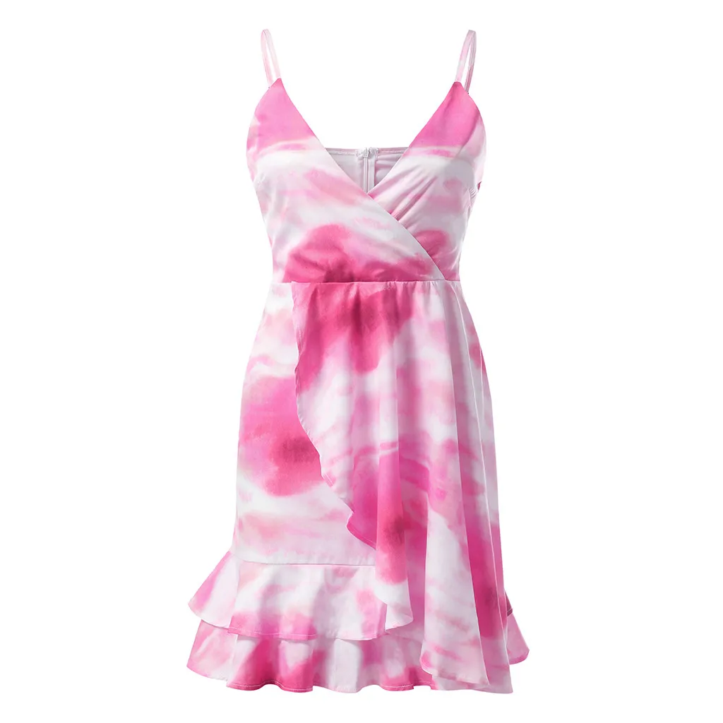 @ Женская Сексуальная Bodycon платье без рукавов варенка с рюшами Асимметричный