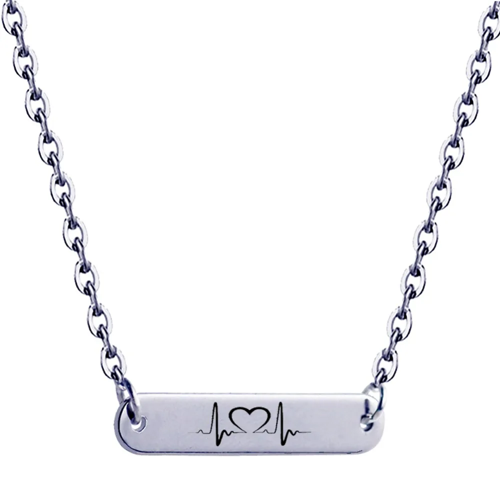 Персонализированные пользовательские таблички ожерелье выгравированное имя