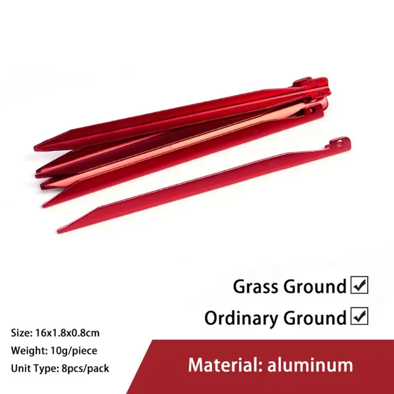 

Outdoor Camping Tent Nail Pegs Aluminum Alloy ABS Hiking Screw Tent Stake
