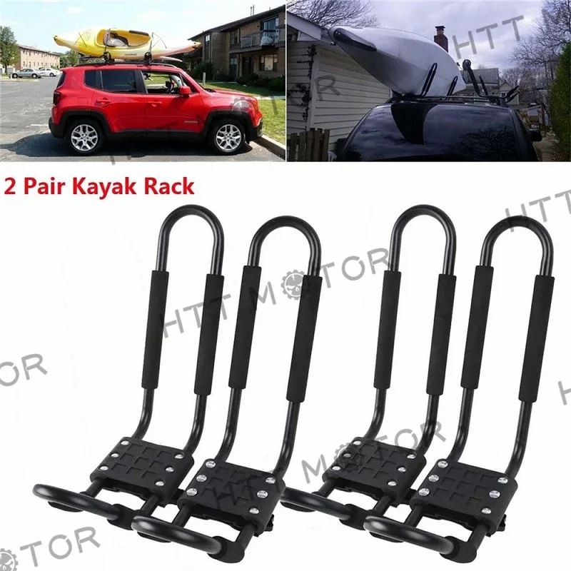 Carrier Boat Suv Canoe Surf Ski Snowboard Roof Mount J-bar Rack