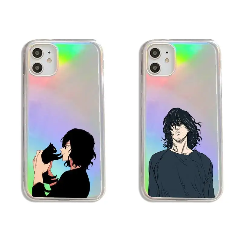 

My hero academia aizawa shouta Phone Case Transparent for iPhone 7 8 11 12 se 2020 mini pro X XS XR MAX Plus