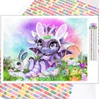 5D алмазов картина мультфильм животных красочные DIY Новое поступление Дракон цветы мозаичного искусства полный дрель наборы для хобби для дома украшения