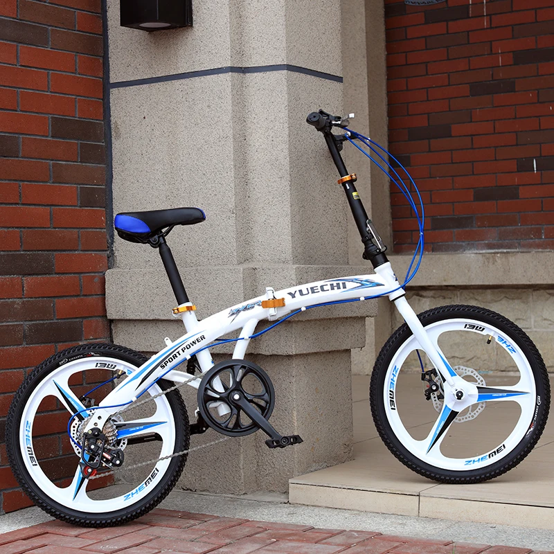 20 дюймов дисковый тормоз велосипедный портативный складной велосипед из
