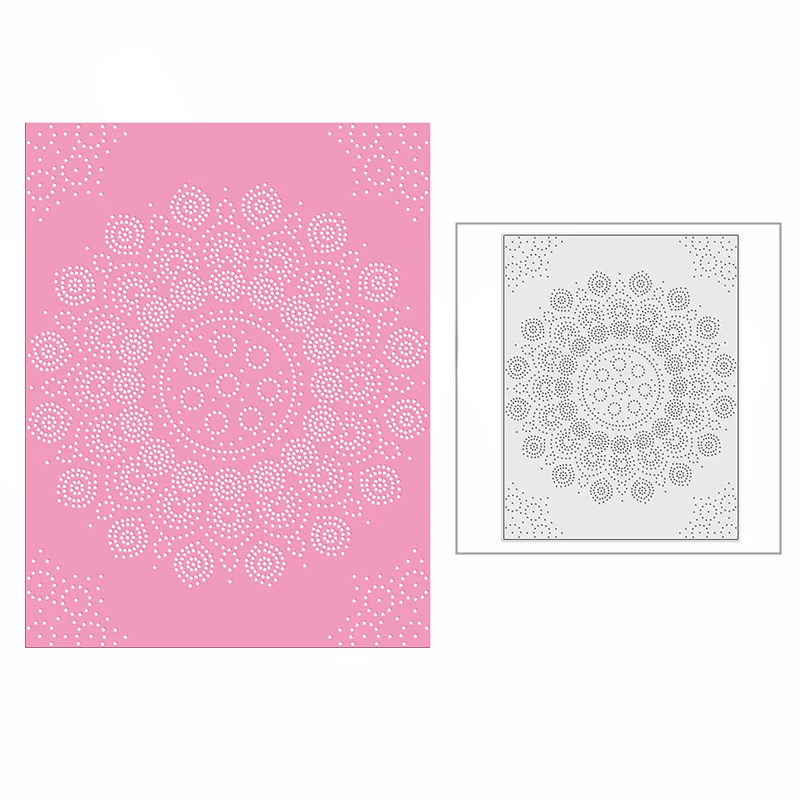 

Новый 2021 в горошек с цветочным принтом Круглая Панель металлический Трафаретный вырубной Штамп для DIY Скрапбукинг и изготовления открыток ...