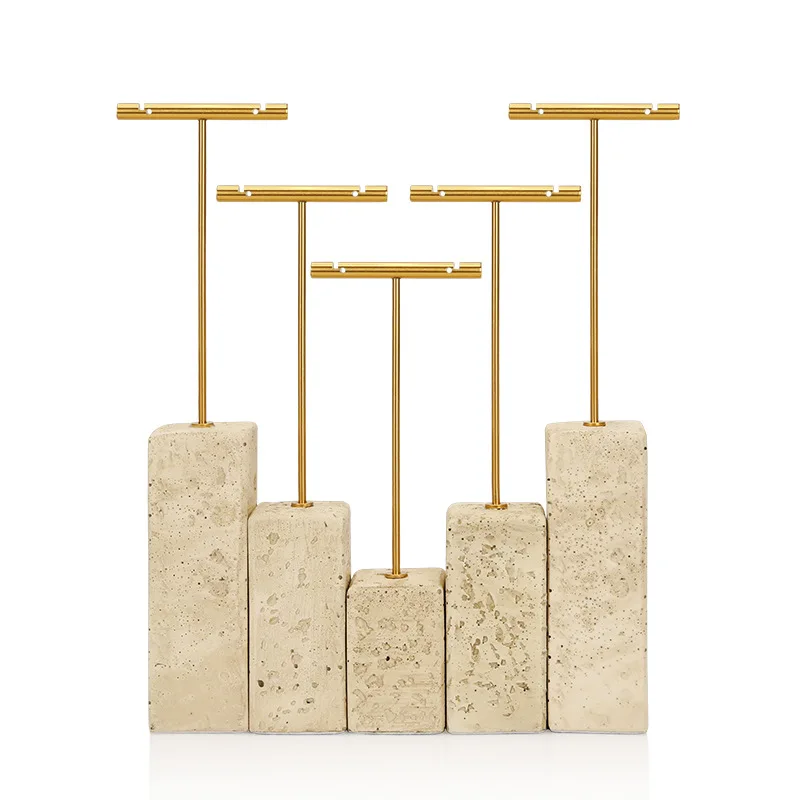 Yellow plaster creative metal earrings jewelry display stand earrings jewelry storage display stand in stock