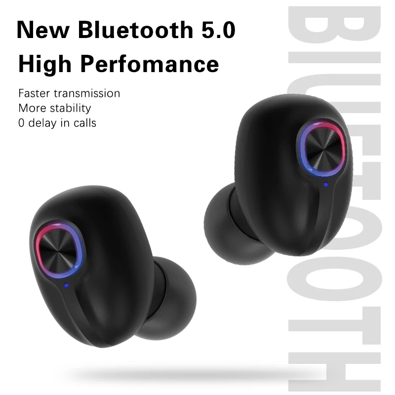 Беспроводная связь Bluetooth V5.0 светодиодный дисплей зарядный чехол для Xiaomi iPhone Samsung