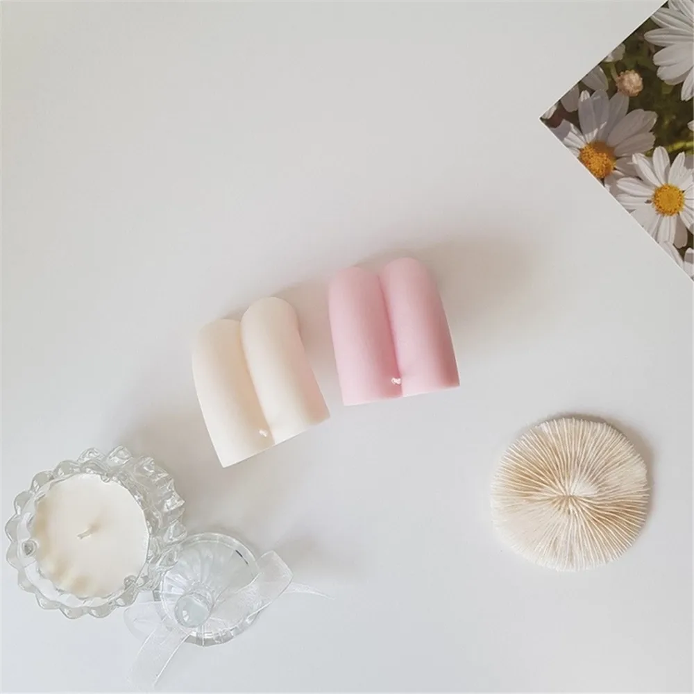 3d Сердце Форма цвета радуги с цветочным рисунком кокосового Силиконовые свечи