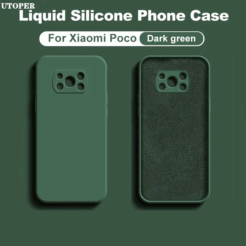 official liquid silicone phone case for xiaomi poco m3 x3 pro ncf f3 11 full protector case for xiaomi redmi note 9 10 pro cover free global shipping