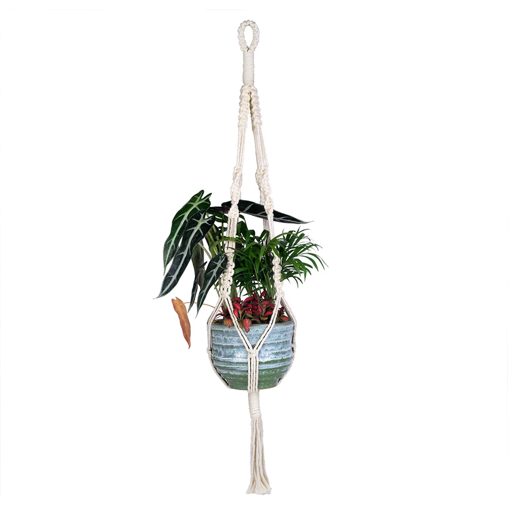 Вешалка для растений из 100% хлопка крючок держатель кастрюль вешалка ручной