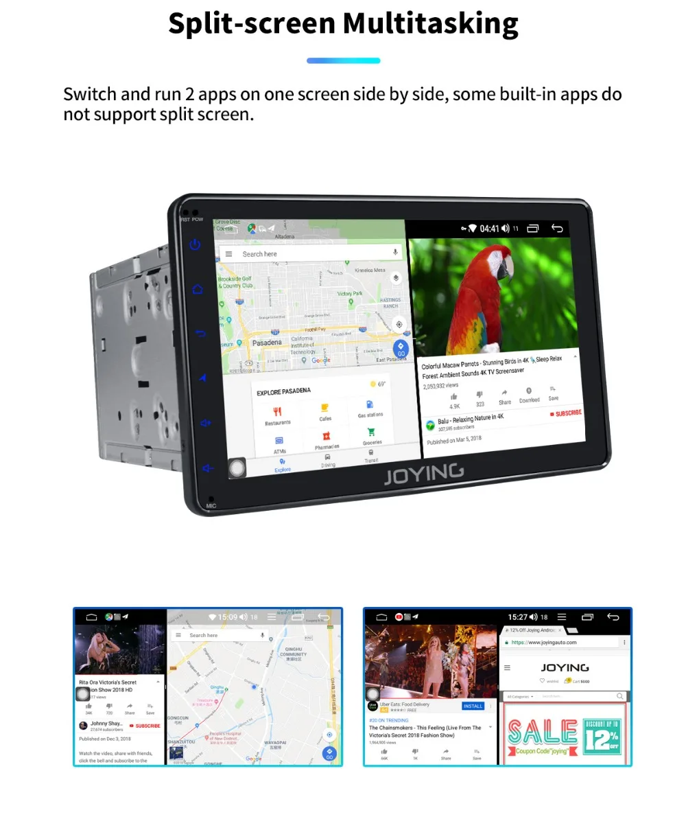 Мультимедийный плеер 2G+ 32G 2 din, автомобильный Радио 8 дюймов, Android 8,1, универсальный Восьмиядерный автомобильный стерео с зеркалом, Bluetooth, gps
