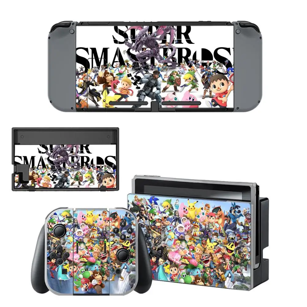 Super Smash Bros. Наклейка на виниловую наклейку для nintendo Switch полный набор наклеек