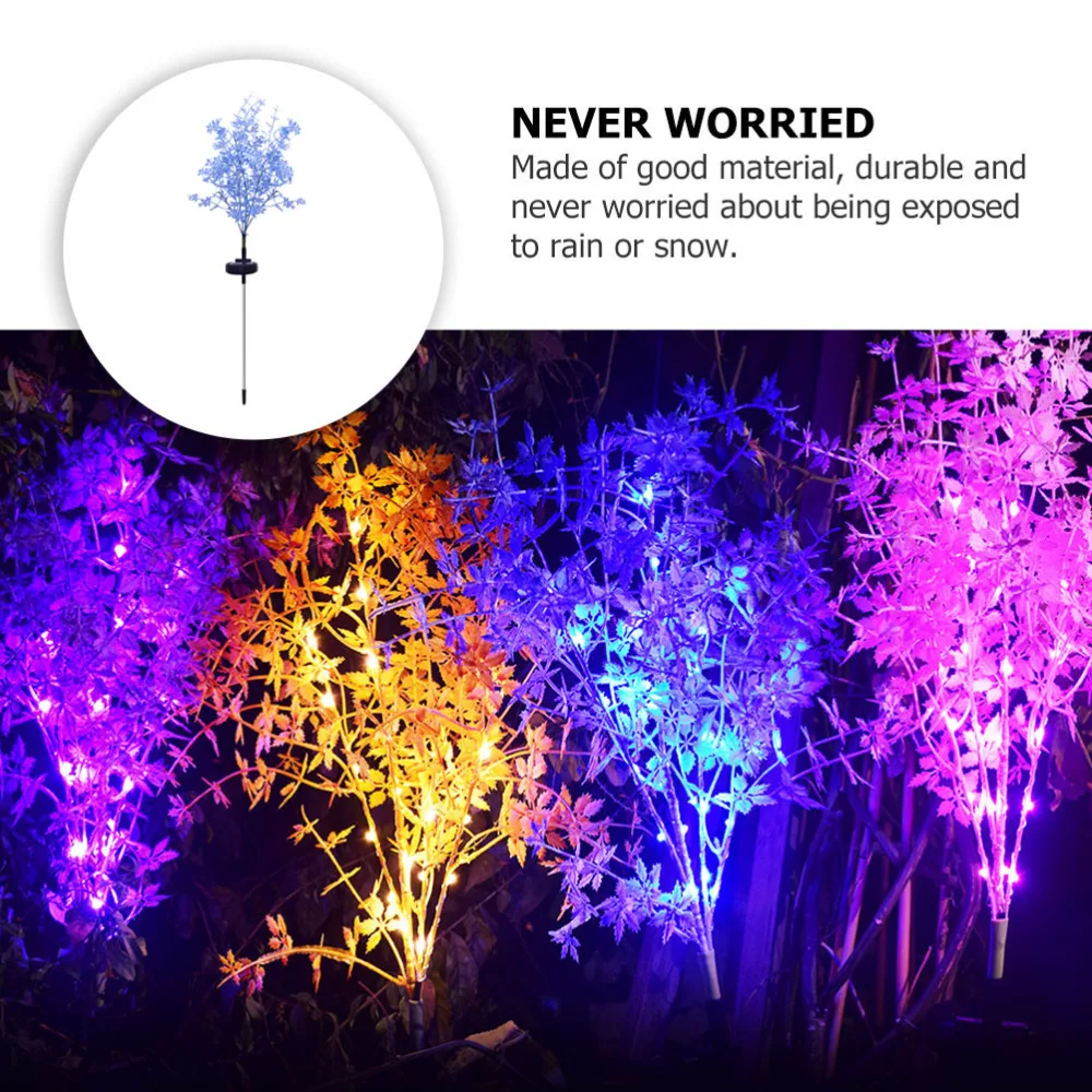 

1Pc Garden Solar Light Decorative LED Yard Lamp Simulated Plant Lawn Light