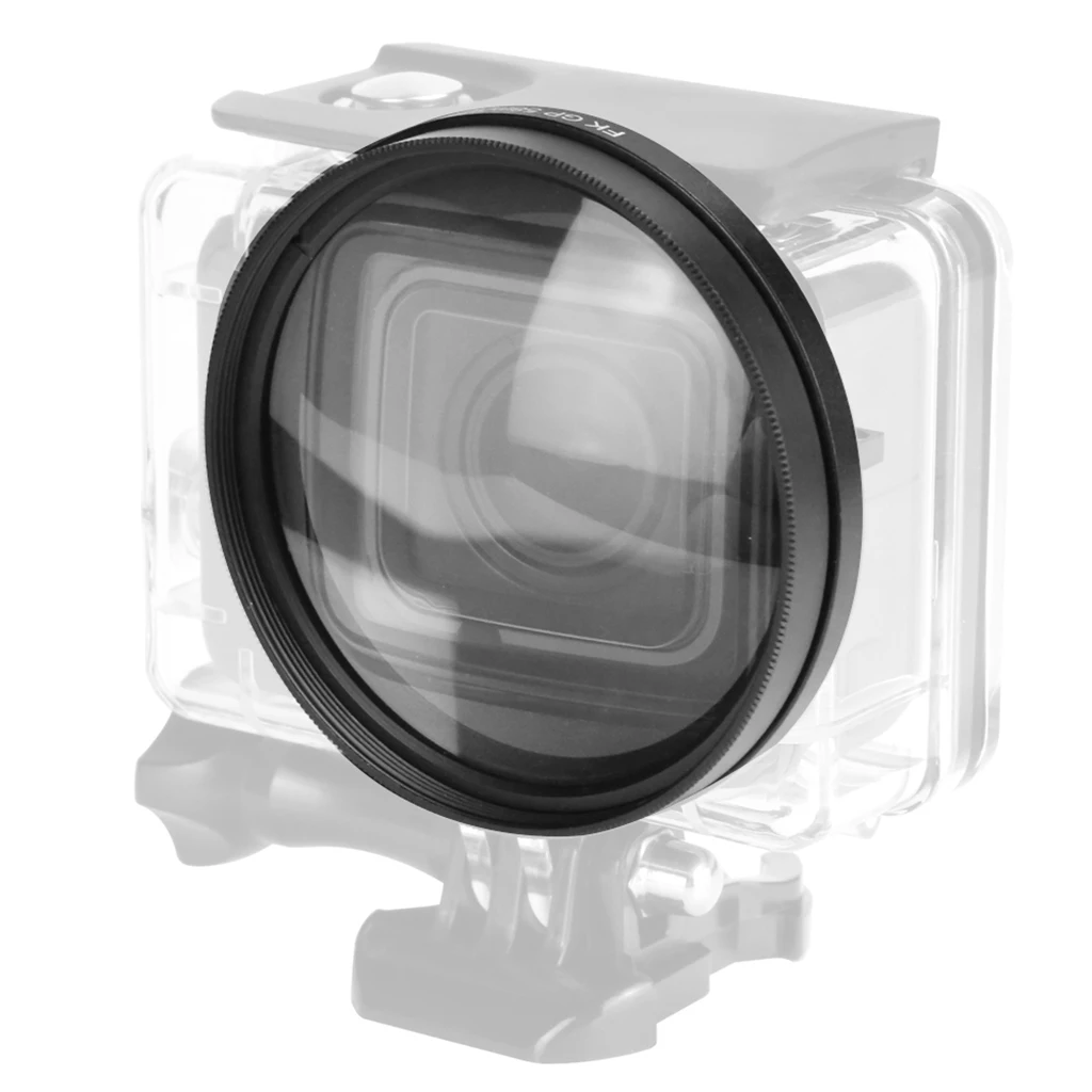 58 мм крупным планом объектив 10X Макро + адаптер кольцо для GoPro Hero 5 корпус Чехол |