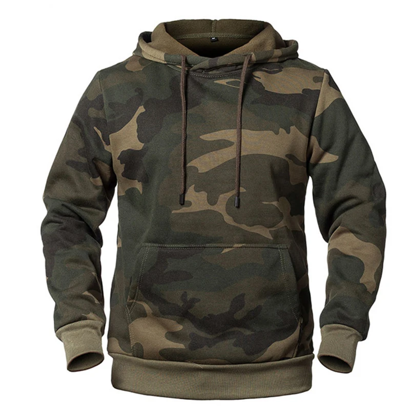 

Camouflage Hoodies Men's Fashion Sweatshirt Male Camo Hooded Hip Autumn Winter Military Hoodie Men's Fleece Coats US/EUR Size