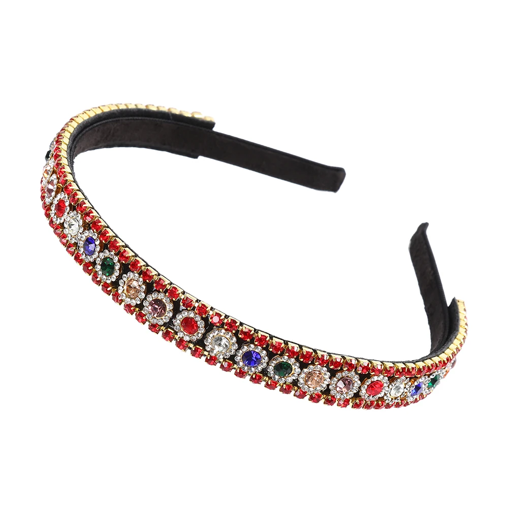 AWAYTR новинка 2021 повязка на голову стразы геометрический рисунок женские