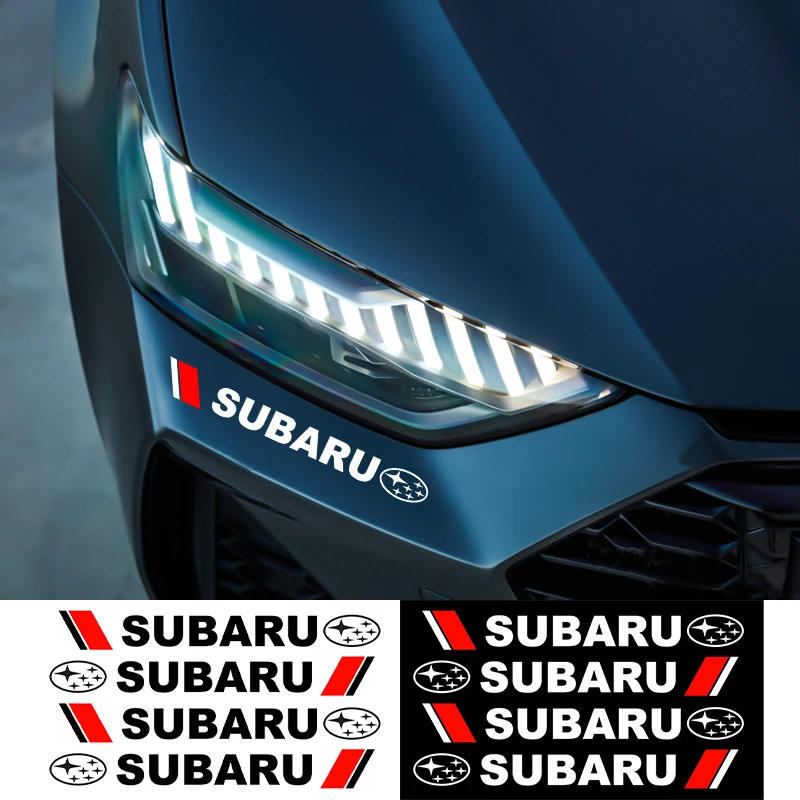 

4PCS Car Door Handle Stickers Decoration Decals Car Accessories For SUBARU FORESTER OUTBACK XV BRZ Impreza STI Tribeca LEGACY