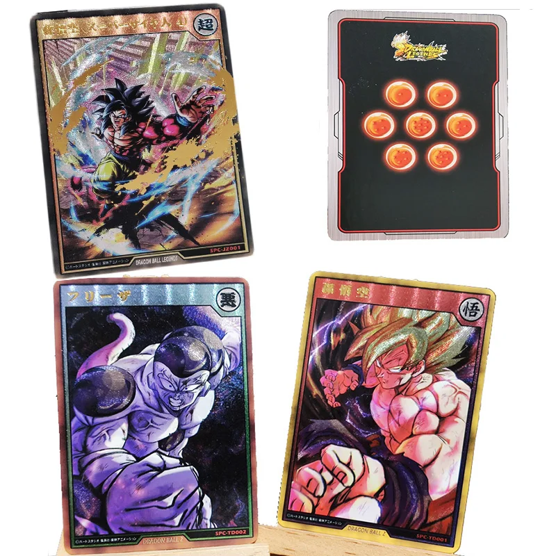 Драконий жемчуг Z Сон Гоку Фриза 3 шт. грубые мерцающие бронзовые украшения