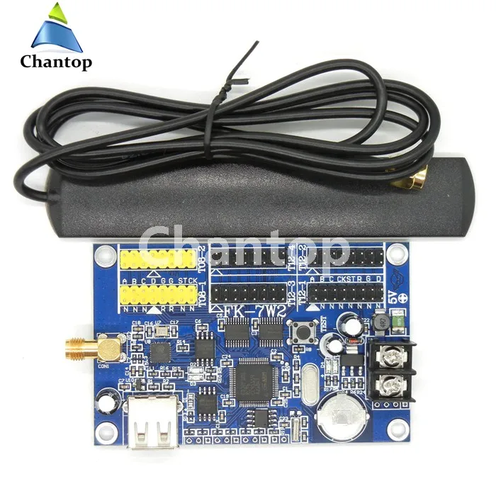 FK-7W2 wifi led контрольная карта 768*64/1024*48 пикселей один и двойной и полноцветный USB контроллер для p10, p13.33, M10, F3.75 светодиодный знак