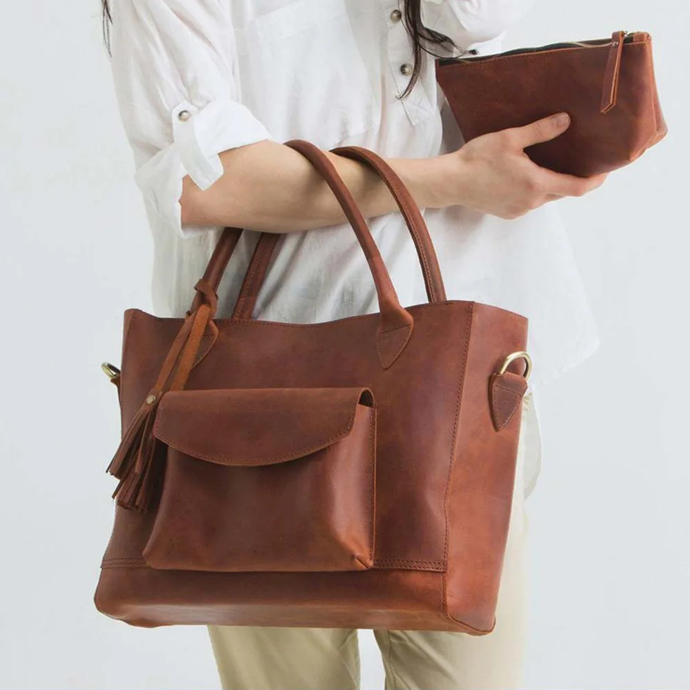 

Retro Large Capacity Tote Women Shoulder Bag Designer Women's Handbag Luxury Big Travel Crossbody Bags for Women 2021 Purses Ins