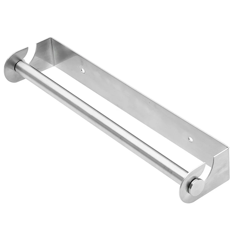 

Держатель из нержавеющей стали, органайзер для бумажных полотенец, стойка для пищевой пленки для кухни и ванной комнаты