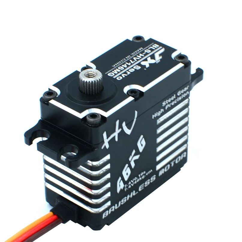 JX Servo BLS-HV7146MG 46 кг Сталь Шестерни бесщеточный Стандартный сервопривод для радиоуправляемых моделей «Робокар Поли» грузовой вертолет механическая рука
