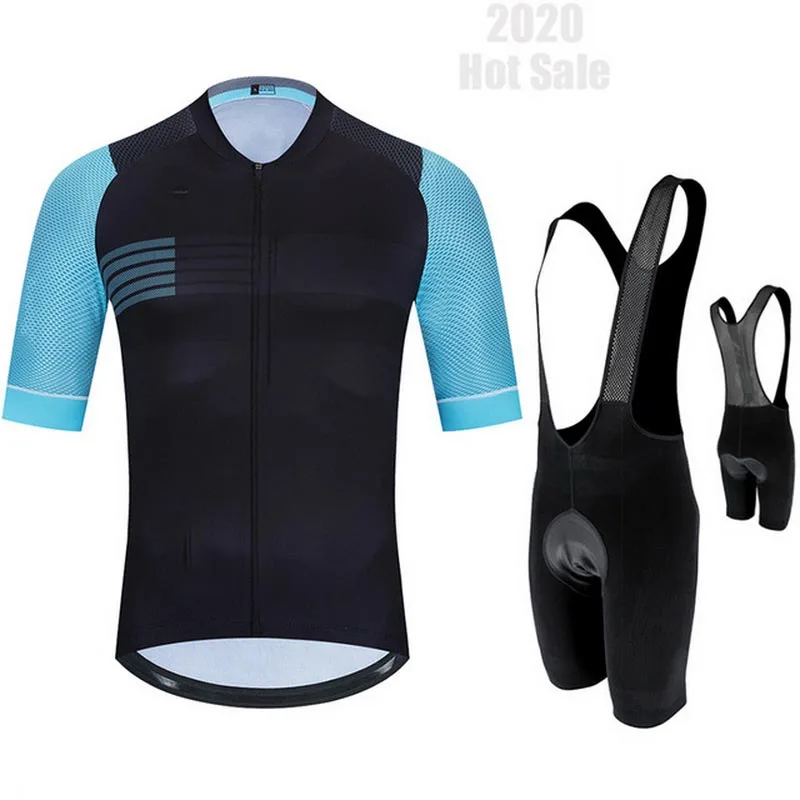 Трикотажный комплект для велоспорта 2020 зеленые Летние Велоспорт Комплект Биб