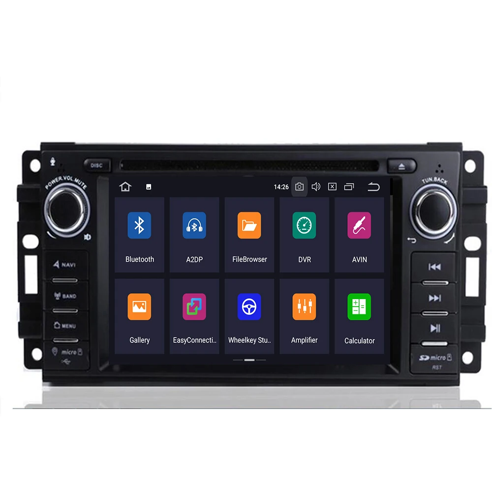 Octa Core Android 10 автомобильный DVD GPS Радио Навигация для Jeep Cherokee Compass Commander Wrangler/DODGE