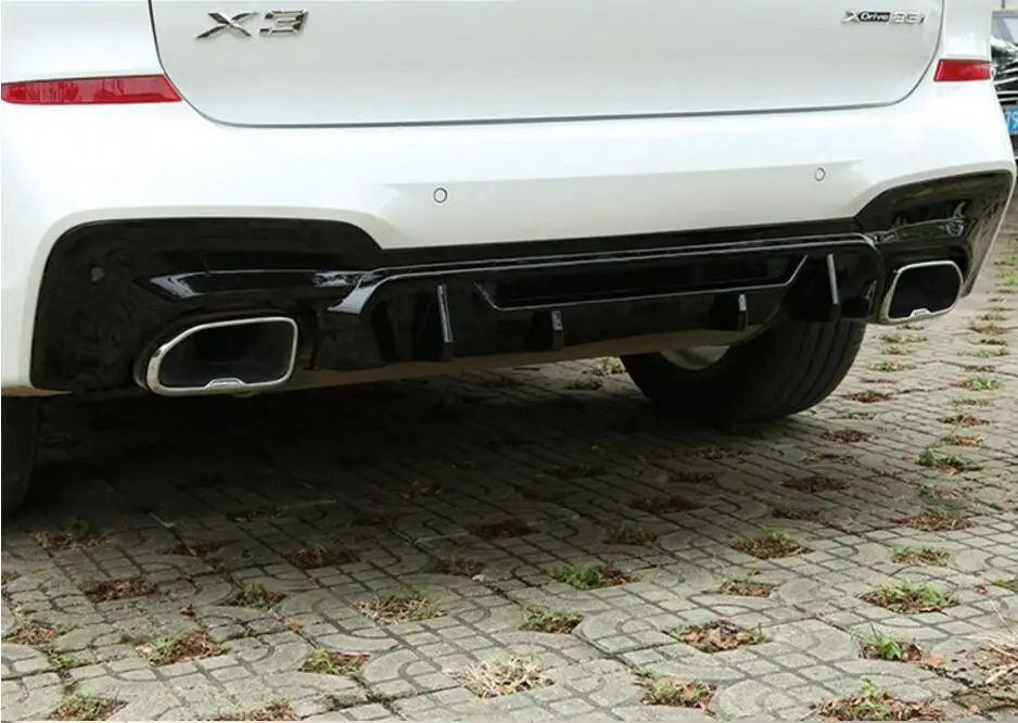 Губа заднего бампера из АБС углеволокна автомобильный диффузор подходит для BMW X3