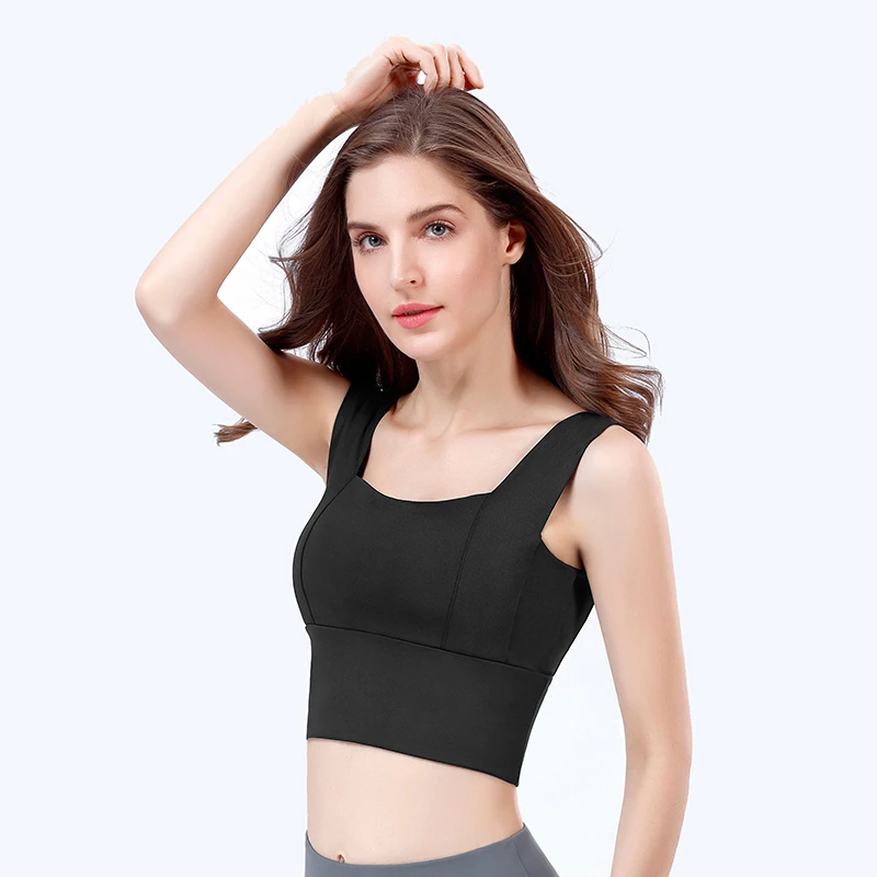 

Women's Running Gym High Impact Push Up Training Without Frame Sports Bras Women Yoga Vest Underwear Bralette Seamless Top