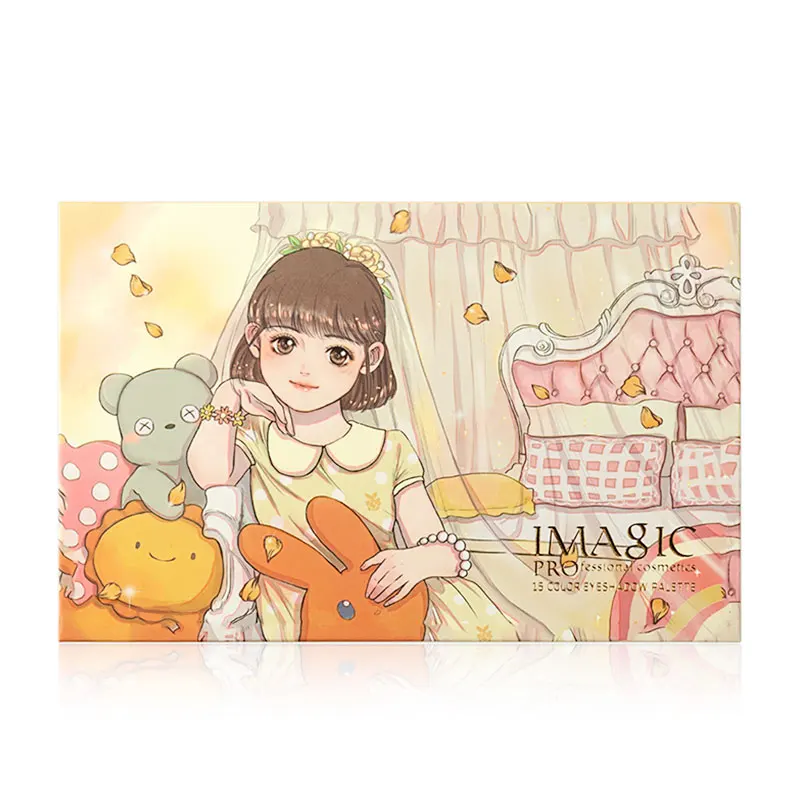 wedding dream Imagic 15 цветов Очаровательная палитра теней для век Матовая Мерцающая блестящая матовая палитра - Цвет: wedding dream