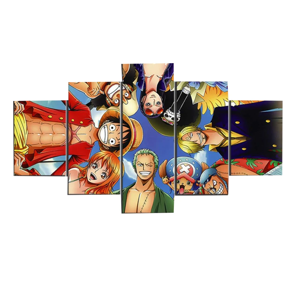 5 шт. Настенная картина на холсте аниме анимация соломенная шляпа Пиратская