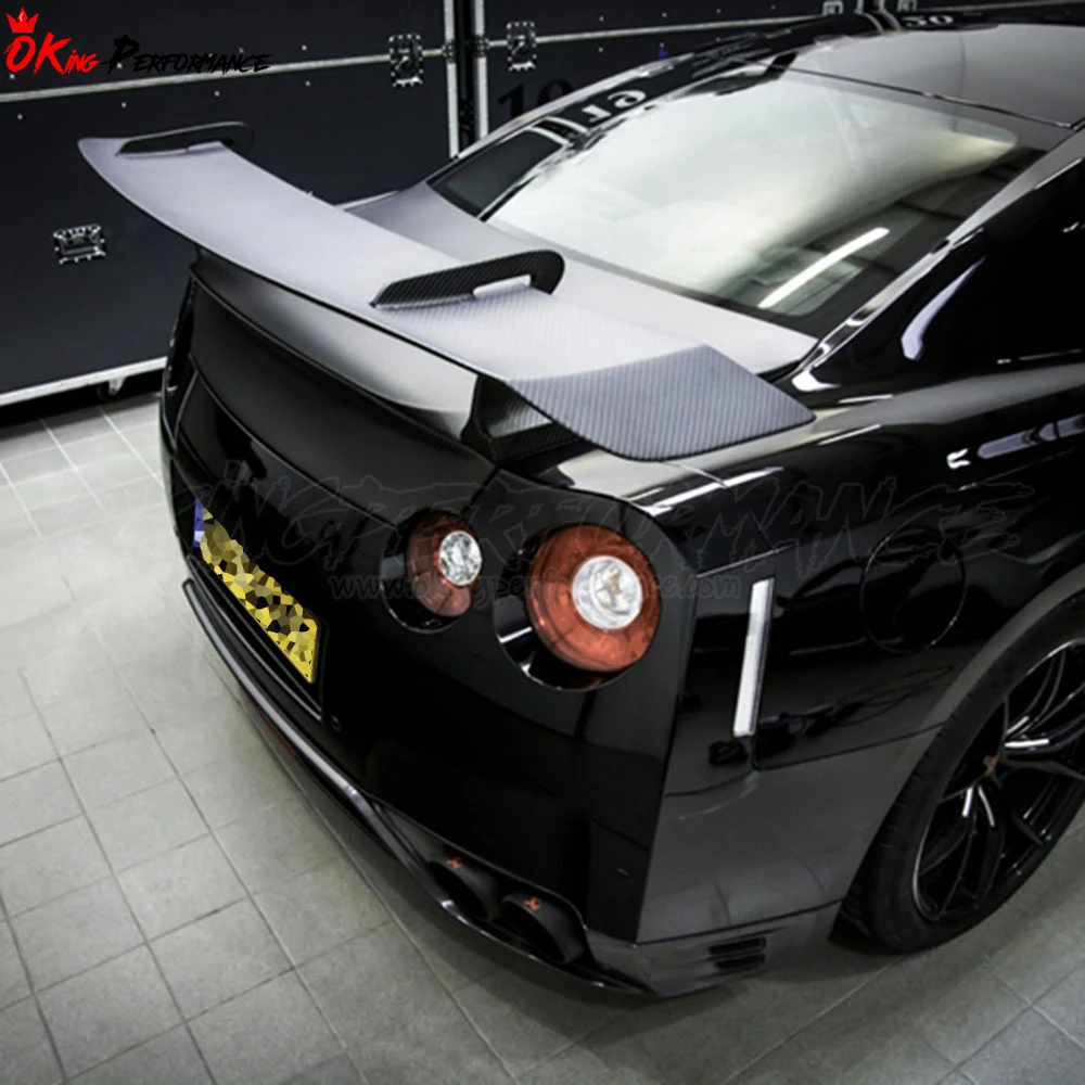 

Revorz Style Carbon Fiber Spoiler 2008-2019 For Nissan R35 GTR Wing