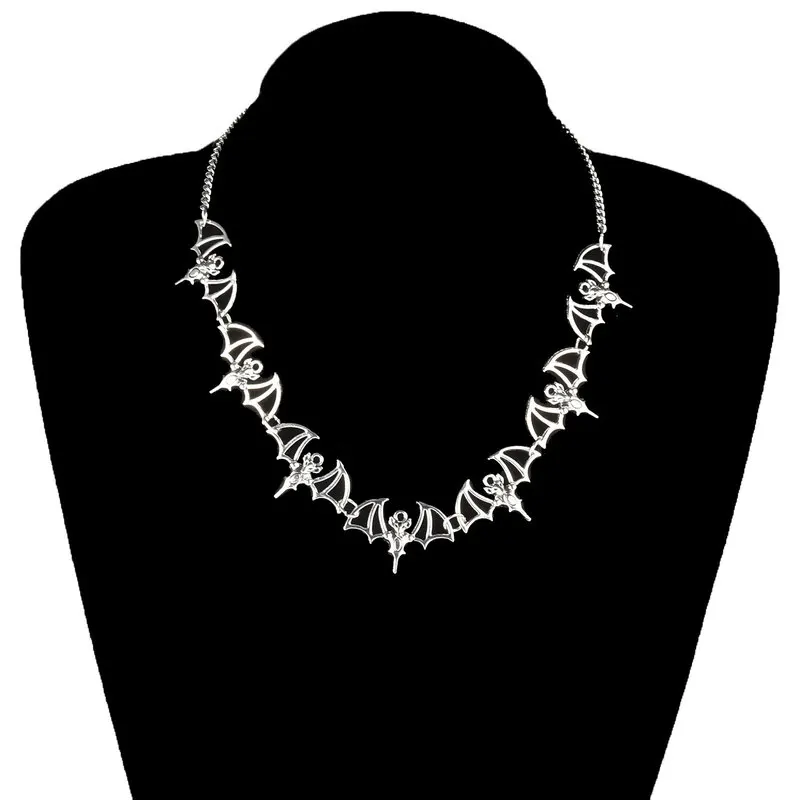 Женский ювелирный комплект из колье и серёг серебристого цвета | Украшения