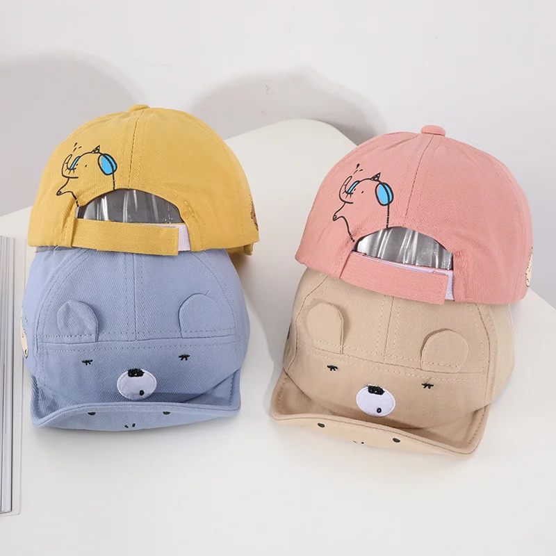 

Cute hat cute summer children's duck tongue hat spring and summer thin baby sunshade hat infant sunscreen hat fisherman's hat