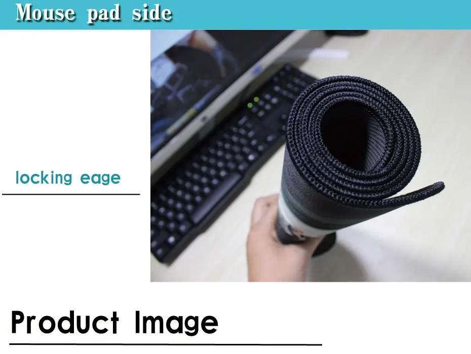 Математический магический игровой коврик для мыши с запирающимся краем большой