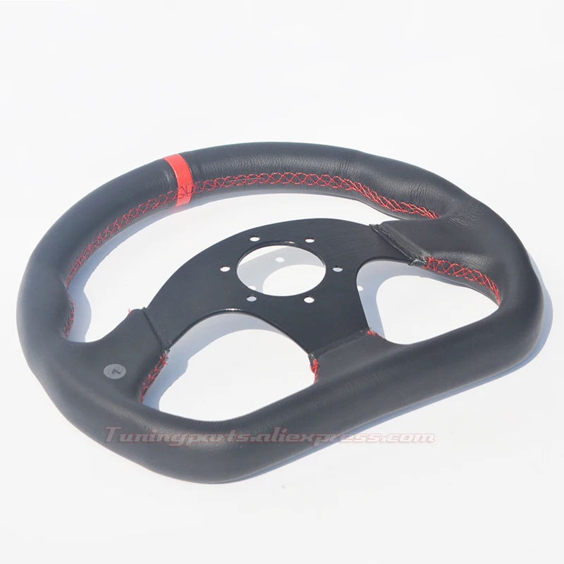 Лидер продаж: игра в форме D из натуральной кожи красную полоску/Картинг/рулевое