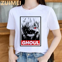 japanese anime tokyo ghoul print harajuku top women t shirt casual ladies basic o collar short sleeved t shirts girldrop ship