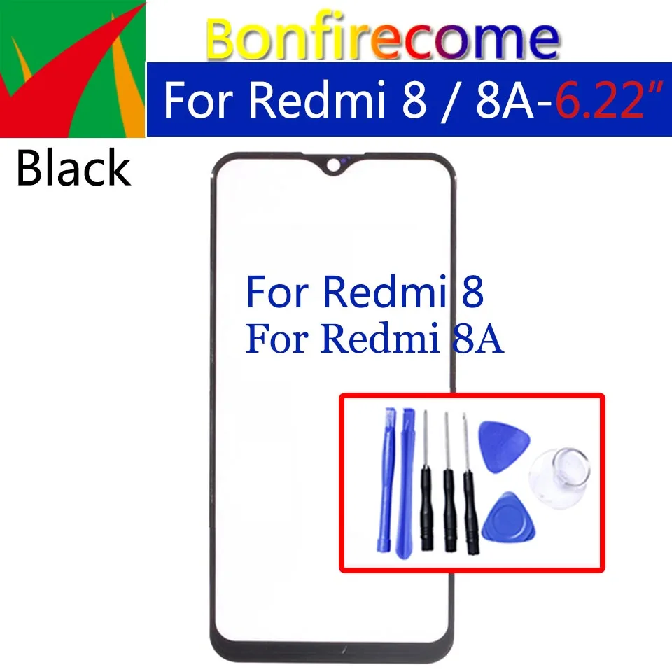 Для Xiaomi Redmi 8 8A сенсорный экран передняя панель ЖК Внешний стеклянный объектив |