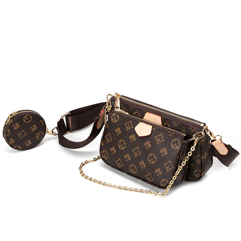 

Women Shoulder Bags Purse Sets 3 in 1 Luxury Designer Tote Leather Big Shopper Shopping Fashion Vintage Handbags 2021