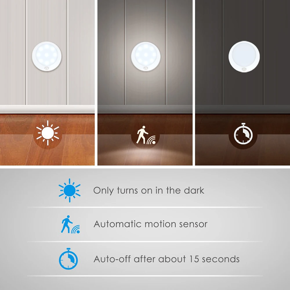 PIR датчик движения 6 светодиодный ночной Светильник для детей детская спальня