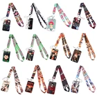 Милые шнурки для ключей YL535 с аниме ююютсу Kaisen, держатель для ID-карт, сумка для студентов, путешествий, банковских и автобусных визиток, аксессуары