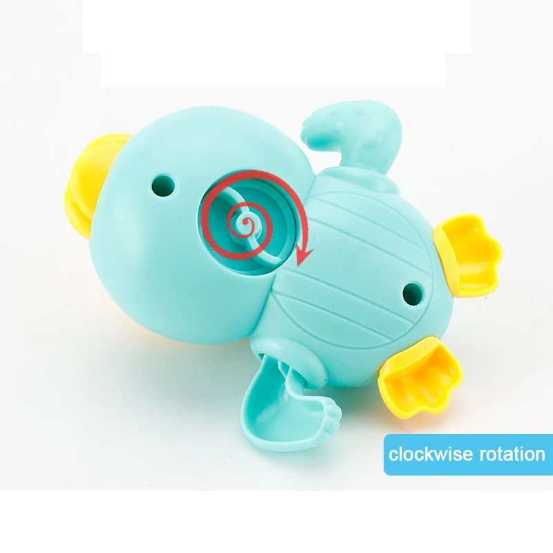 

1PCS Cartoon Animal Bath Toys Tortoise Duck Classic Baby Water Toy Infant Swim Wound-Up Clockwork Kids Beach Toys for Children