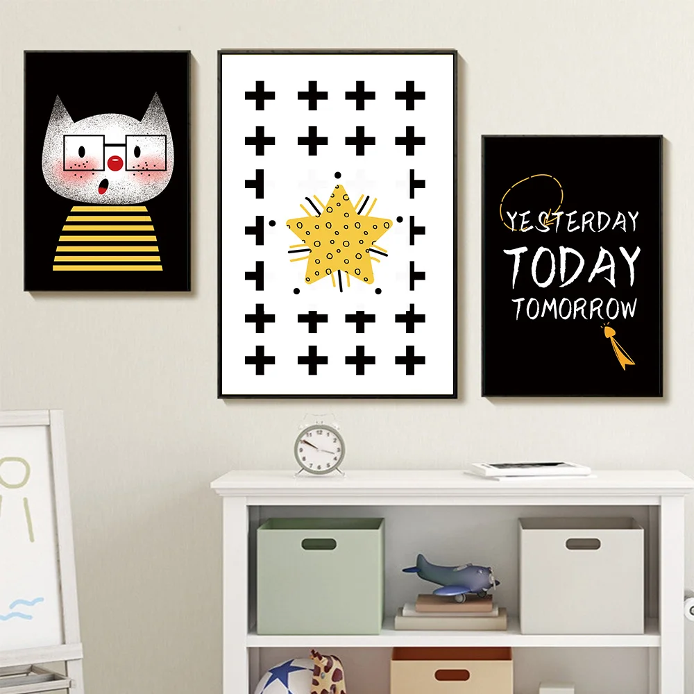 С милым рисунком животных Вчера сегодня завтра Плакаты и художественная печать