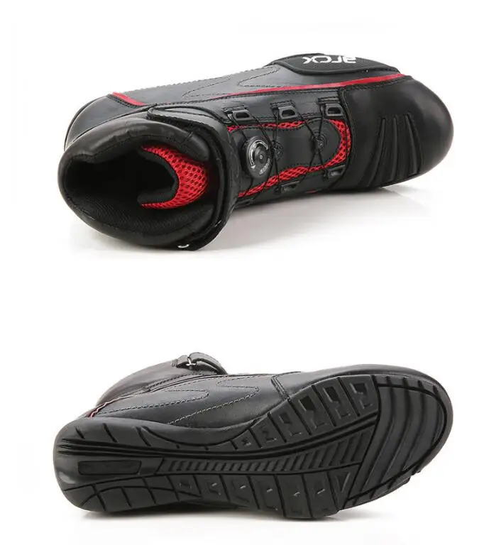 Ботинки для мотогонок ARCX дышащие с вращающейся пряжкой летняя Уличная обувь