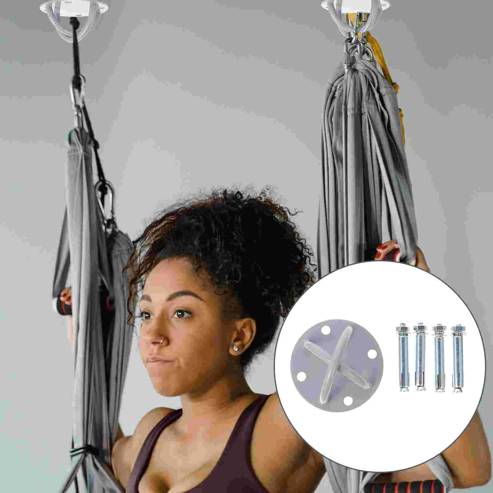 2 комплекта фиксированных колец для йоги, подъемные железные винтовые фиксированные пряжки