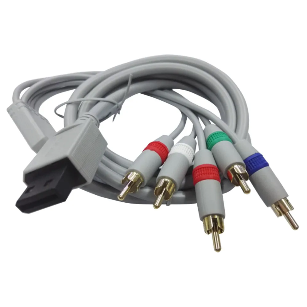 

1080P Component Cable 5RCA cable For Nintendo Wii AV video Audio cable 1.8M Support 1080i / 720p HDTV System