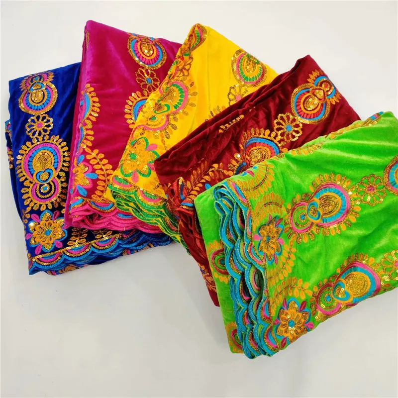 

free shipping Velvet Lace Fabric Dresses Latest Nigerian French Tulle Lace with Sequin High Quality African Sequins Lace Fabric